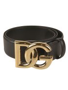 Dolce & Gabbana Logo Buckled Belt Dolce & Gabbana Logo Buckled Belt - Black