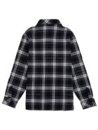 Off-White Diagonal Check Flannel Shirt Off-White Diagonal Check Flannel Shirt - Black