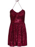 Saint Laurent Strapless Sequin Dress Saint Laurent Strapless Sequin Dress - Fuxia