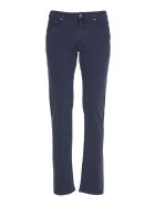 Jacob Cohen Blue Cotton Trousers Jacob Cohen Blue Cotton Trousers - Blue