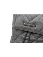 Brunello Cucinelli Backpack With Diamond Pattern In Wool And Leather Embellished With Rows Of Jewels. Measures 30 X 35 X 10 Brunello Cucinelli Backpack With Diamond Pattern In Wool And Leather Embellished With Rows Of Jewels. Measures 30 X 35 X 10 - Grey