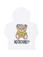 Moschino White Sweatshirt For Babygirl With Logo Moschino White Sweatshirt For Babygirl With Logo - Bianco Ottico