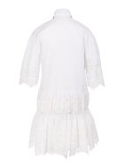 White Short Dress With Embroidery And Macrame' Ermanno Scervino White Short Dress With Embroidery And Macrame' - Bianco