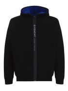 Givenchy Logo Zip Hooded Jacket Givenchy Logo Zip Hooded Jacket - Nero