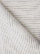 Eleventy Ribbed Cashmere Scarf Eleventy Ribbed Cashmere Scarf - White