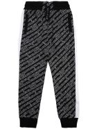 Givenchy Cotton Blend Jogger With Allover Logo Givenchy Cotton Blend Jogger With Allover Logo - Black