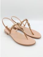 Licampi Jewel Thong Sandals Dea Sandals Licampi Jewel Thong Sandals - crystal, amber