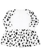 Stella McCartney Kids White Dress For Baby Girl With Dalmatien Prints Stella McCartney Kids White Dress For Baby Girl With Dalmatien Prints - White