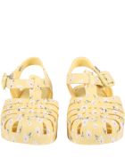 Melissa Yellow Sandals For Girl With Daisies Melissa Yellow Sandals For Girl With Daisies - Yellow