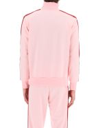 Palm Angels Zip-up Sweatshirt With Bands Palm Angels Zip-up Sweatshirt With Bands - Pink Burgundy