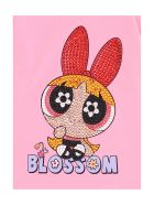 Monnalisa Long-sleeved Pink Cotton T-shrirt With Powerpuff Girls Print Monnalisa Long-sleeved Pink Cotton T-shrirt With Powerpuff Girls Print - Pink