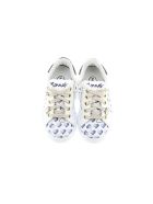 Monnalisa Leather Sneakers With Bamby Print Monnalisa Leather Sneakers With Bamby Print - Beige