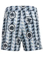 Dolce & Gabbana Majolica Print Cotton Bermuda Shorts Dolce & Gabbana Majolica Print Cotton Bermuda Shorts - Multicolor