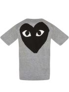 Comme des Garçons Play Grey T-shirt For Kids Comme des Garçons Play Grey T-shirt For Kids - Grey
