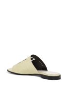 Givenchy 4g Slide Sandals In Beige Leather With Logo Givenchy 4g Slide Sandals In Beige Leather With Logo - White