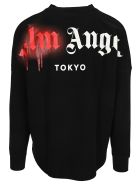 Palm Angels Sprayed Tokyo Printed T-shirt Palm Angels Sprayed Tokyo Printed T-shirt - Black Red
