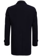 Tagliatore Single-breasted Coat In Blue Wool Tagliatore Single-breasted Coat In Blue Wool - Blu