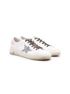 Golden Goose Superstar Sneakers With Glitter Detail Golden Goose Superstar Sneakers With Glitter Detail - Bianco-rosa