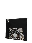 Kenzo Clutch In Black Canvas Kenzo Clutch In Black Canvas - black
