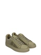 Balmain B-court Sneakers In Khaki Leather Balmain B-court Sneakers In Khaki Leather - khaki
