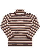 Gucci Brown Turtleneck For Baby Boy With Logo Gucci Brown Turtleneck For Baby Boy With Logo - Brown