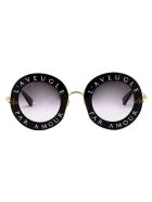 Gg0113s Sunglasses Gucci Gg0113s Sunglasses - 001 BLACK GOLD GREY