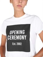 Crew Neck T-shirt Opening Ceremony Crew Neck T-shirt - Offwhiteblack