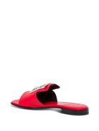 Givenchy 4g Flat Sandals In Red Leather Givenchy 4g Flat Sandals In Red Leather - Red
