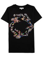 Givenchy Black Cotton T-shirt With Print Givenchy Black Cotton T-shirt With Print - Black