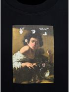 Off-White Black Cotton Sweatshirt With Caravaggio Print Off-White Black Cotton Sweatshirt With Caravaggio Print - Black