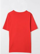 Hugo Boss Crew Neck T-shirt With Print Hugo Boss Crew Neck T-shirt With Print - Red