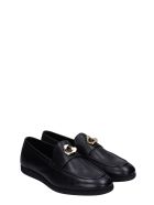 Loafers In Black Leather Givenchy Loafers In Black Leather - Nero