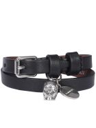 Alexander Mcqueen Double Wrap Skull Bracelet Alexander McQueen Double Wrap Skull Bracelet - Black