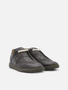 Maison Margiela Two-tone Replica Leather Sneakers Maison Margiela Two-tone Replica Leather Sneakers - Black