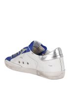 Golden Goose White Leather Super-star Sneakers Golden Goose White Leather Super-star Sneakers - White/royal