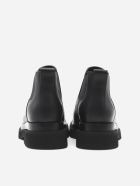 Bottega Veneta Lug Ankle Boots In Calfskin Bottega Veneta Lug Ankle Boots In Calfskin - Black