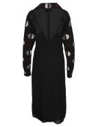 Prada Jaquard Detail Midi Dress Prada Jaquard Detail Midi Dress - BLACK + GRAY