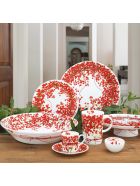 Large Bowl - Fil Rouge Bacche Collection Taitù Large Bowl - Fil Rouge Bacche Collection - Red