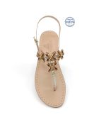 Bagni Di Tiberio Jewel Thong Sandals Dea Sandals Bagni Di Tiberio Jewel Thong Sandals - gold, gray, amber