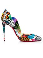 Christian Louboutin Multicolor Patent Hot Chick 100 Pumps Christian Louboutin Multicolor Patent Hot Chick 100 Pumps - MULTICOLOR