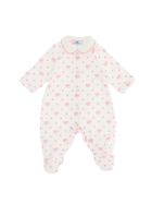 Chiara Ferragni White And Pink Cotton Logomania Onesie Chiara Ferragni White And Pink Cotton Logomania Onesie - White
