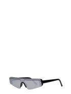 Balenciaga Ski React Sunglasses In Silver Acetate Balenciaga Ski React Sunglasses In Silver Acetate - silver