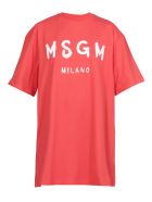 MSGM Logo Midi Dress MSGM Logo Midi Dress - STRAWBERRY RED