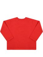 MSGM Red T-shirt For Baby Kids With Logo MSGM Red T-shirt For Baby Kids With Logo - Red