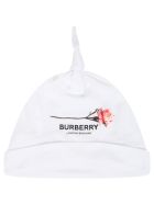 Burberry White Set For Babygirl With Roses Burberry White Set For Babygirl With Roses - White