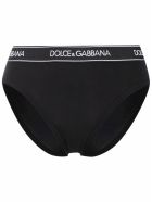 Dolce & Gabbana Regualr Black Cotton Briefs With Logo Dolce & Gabbana Regualr Black Cotton Briefs With Logo - Black