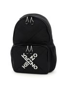 Kenzo Cross Logo Nylon Backpack Kenzo Cross Logo Nylon Backpack - Noir