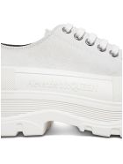 Alexander McQueen Snekaer Trade Slick In White Canvas Alexander McQueen Snekaer Trade Slick In White Canvas - White