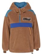 Stella McCartney Embossed Logo Fur Detail Jacket Stella McCartney Embossed Logo Fur Detail Jacket - Biscuit
