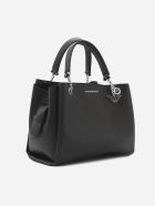 Emporio Armani Handbag With Screen-printed Logo Detail Emporio Armani Handbag With Screen-printed Logo Detail - Black